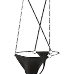2 Pack Men's Suspenders Design U-Pouch & Low-Rise Thongs