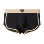 4 Pack Men's Solid Color Mid-Rise Breathable Seamless Comfort Trunks