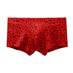 3 Pack Men's Leopard Cotton Breathable & Low-Rise Trunks