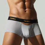 2 Pack Men's Soft Touch Mid-Rise Cooling Minimalist Design Trunks