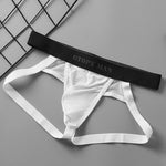 2 Pack Men's Low-Rise Ice Silk Breathable Mesh Jockstrap