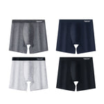 4 Pack Men's Comfortable Cotton Anti-Chafing High Elasticity Sports Boxer Briefs