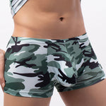 4-pack Men's Low-rise U-pouch Camouflage Boxer Briefs