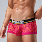 2 Pack Men's Odor-Control Breathable Printed Trunks