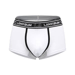 3 Pack Men's Solid Color Odor-Resistant Soft Supportive Pouch Trunks