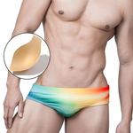Men's Gradient Swim Briefs Sexy Bikini