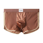 4 Pack Men's Ice Silk Mesh Trunks with Antibacterial Pouch and Cooling Comfort