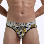 3 Pack Men's Trendy Prints Comfort U-Pouch Design Mesh Breathable Thongs
