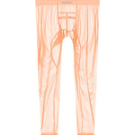 Men's Lightweight Semi-See-Through Sports Pants with Spacious Pouch