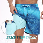 Men's Moisture-Wicking Cooling Airflow Fashion Vacation Board Shorts