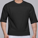 Men's Stretchy Breathable Mesh Short-Sleeve Shirt Sports Running Casual Top T-Shirt
