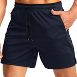 Men's Zipper Pockets & Quick-Dry Movement-Friendly Activewear Shorts