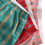 Men’s Vent Classic Plaid Cotton Boxers With Fly