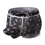 2-pack Men's Mesh Elephant Nose Transparent Boxer Briefs