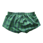 2 Pack Men's Cotton Plaid Boxers with 3D U-Pouch and Button Fly