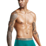 3 Pack Men's Solid Color Lightweight Comfortable Breathable Seamless Trunks