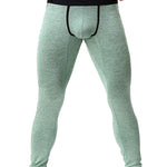 Men's U-Convex Pouch Sexy Base Layer Warm Pants Sleep Pants