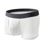 3 Pack Men's Ice Silk Front Split Pouch Breathable Mesh Cooling Comfort Trunks