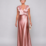 Hazel | Cap Sleeve Wrap Maxi Dress