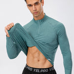 Men's Zip-Up Sports Long Sleeve Shirt