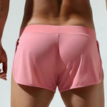Men's Breathable Mesh Boxer Shorts With Separate Pouch