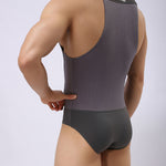Men's Breathable Mesh Wrestling Bodysuit