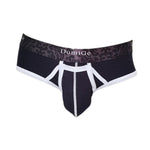 2 Pack Men's Detachable Front Pouch Durable Stretch Skin-Friendly Briefs