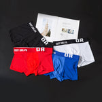 2 Pack Men's Sexy Transparent Seamless Mesh Solid Color Breathable Trunks & Bikini