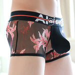 2 Pack Breathable Print Trendy Open-Back Trunks
