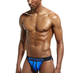 2 Pack Men's Supportive U-Pouch Day-Long Comfort Chafe-Free Design Jockstraps