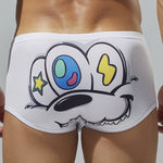 2 Pack Men's Cartoon Print Low-Rise Trunks – Seamless & Lightweight Fit