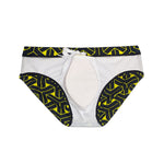 Men's 3D Pouch Printed Fitness Swim Briefs