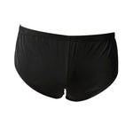 2 Pack Men's Solid Color Second-Skin Soft-Touch Quick-Dry Boxer Shorts