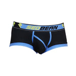 2 Pack Men's Cotton Sport Trunks with U-Pouch & Color-Block Design