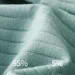 Men's Cotton Ribbed Breathable Briefs with 3D Pouch