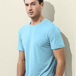 Men's Double-Faced Modal Crewneck Base Layer Casual Ultra-Soft Tagless T-Shirt