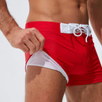 Men's Moisture-Wicking Lining Sporty Cut Stay-Put Fit Swim Shorts & Trunks