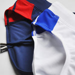 Men's Seamless Comfort Color-Blocked Quick-Dry Swim Briefs