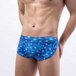 4 Pack Men's Ultra-Thin Moisture-Wicking Bold Prints Low-Rise Trunks