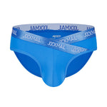 2 Pack Men's Sporty Letter Print Supportive Low-Rise Ice Silk Skin-Friendly Bikini