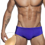 Men's Anti-Odor Sporty Cut Solid Color Swim Briefs