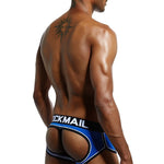 2 Pack Men's Workout Ready Color-Block Sporty Cut Odor-Control Jockstraps