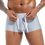 Men’s U Convex Pouch Swim Trunks with Drawstring