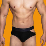2 Pack Men's Low-Rise Sexy Side-Opening Briefs