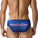 Men's Low-Rise Stylish Animal Print Swim Briefs