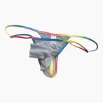 3 Pack Men's Ultra-Thin Sexy Smooth Breathable Contrast Waistband Strings