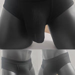 3 Pack Men's Seamless Comfort Large Supportive Pouch Sexy Low-Rise Briefs
