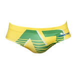 2 Pack Men's Trendy Prints U-Pouch Low-Rise Skin-Friendly Swim Briefs