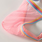 3 Pack Men's Mesh Sheer Support Pouch Strings with Cooling Comfort & Color Waistband