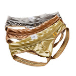 3 Pack Men's Solid Color Cooling Airflow Luxury Soft Touch Jockstraps